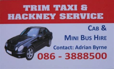 adrian byrne taxi trim|Byrne Adrian Trim Taxi & Hackney Service